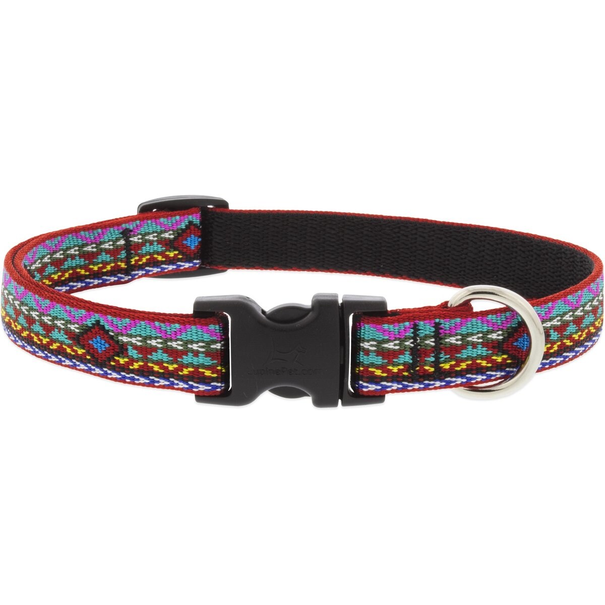LupinePet Originals El Paso Nylon Standard Dog Collar, Large: 15 to 25-in neck, 3/4-in wide