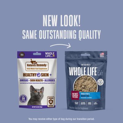 Show full view: Whole Life Nature's Remedy Skin & Allergy Support Whole Food Cat Supplement, 4.5-oz bag slide 4 of 12