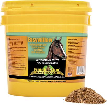 Show full view: Finish Line Easywillow Soreness & Stiffness Powder Horse Supplement, 3.7-lb tub slide 3 of 5
