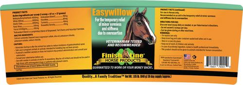 Finish Line Easywillow Soreness & Stiffness Powder Horse Supplement