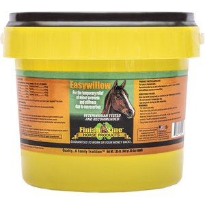 Finish Line Easywillow Soreness & Stiffness Powder Horse Supplement, 1.85-lb tub