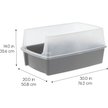 Show in main carousel: IRIS Open Top Cat Litter Box with Scatter Shield, XX-Large, Gray slide 5 of 8