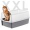 Show in main carousel: IRIS Open Top Cat Litter Box with Scatter Shield, XX-Large, Gray slide 1 of 8