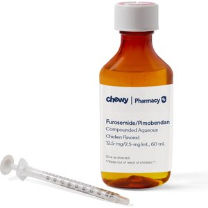 Furosemide/ Pimobendan Compounded Chicken Oral Oil Suspension, 12.5 mg/ 2.5 mg/mL, 60 mL for Veterinary use