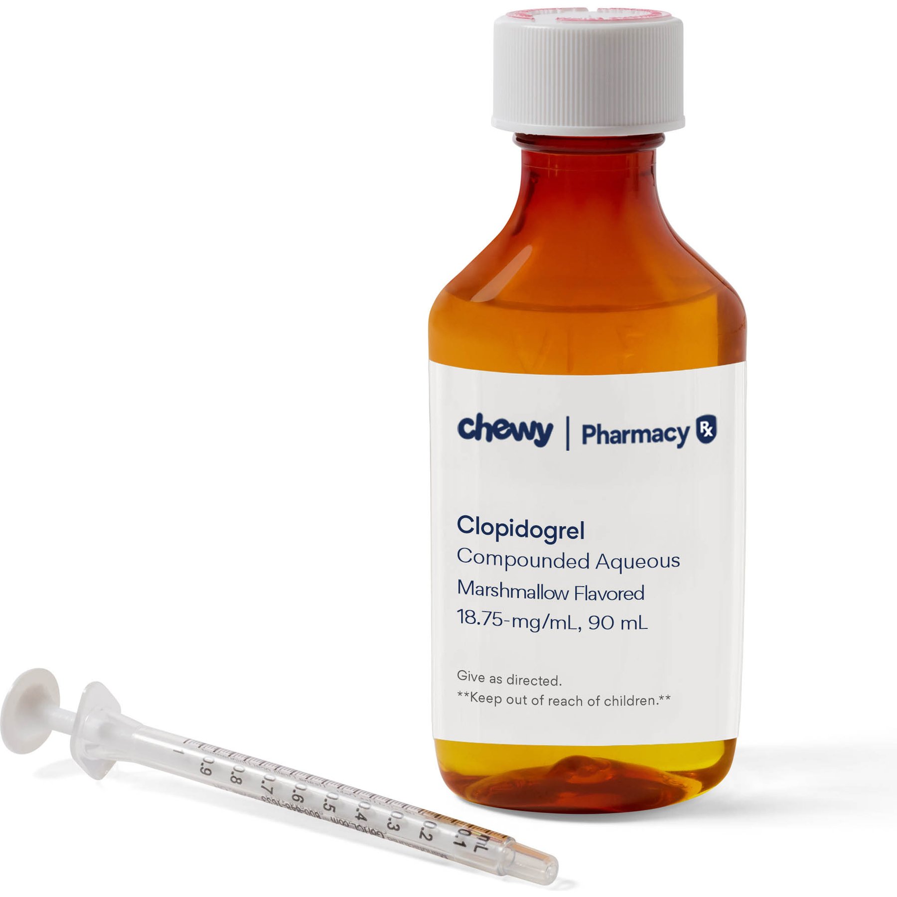 Clopidogrel Compounded Marshmallow Oral Oil Suspension, 18.75 mg/mL, 90 mL for Veterinary use
