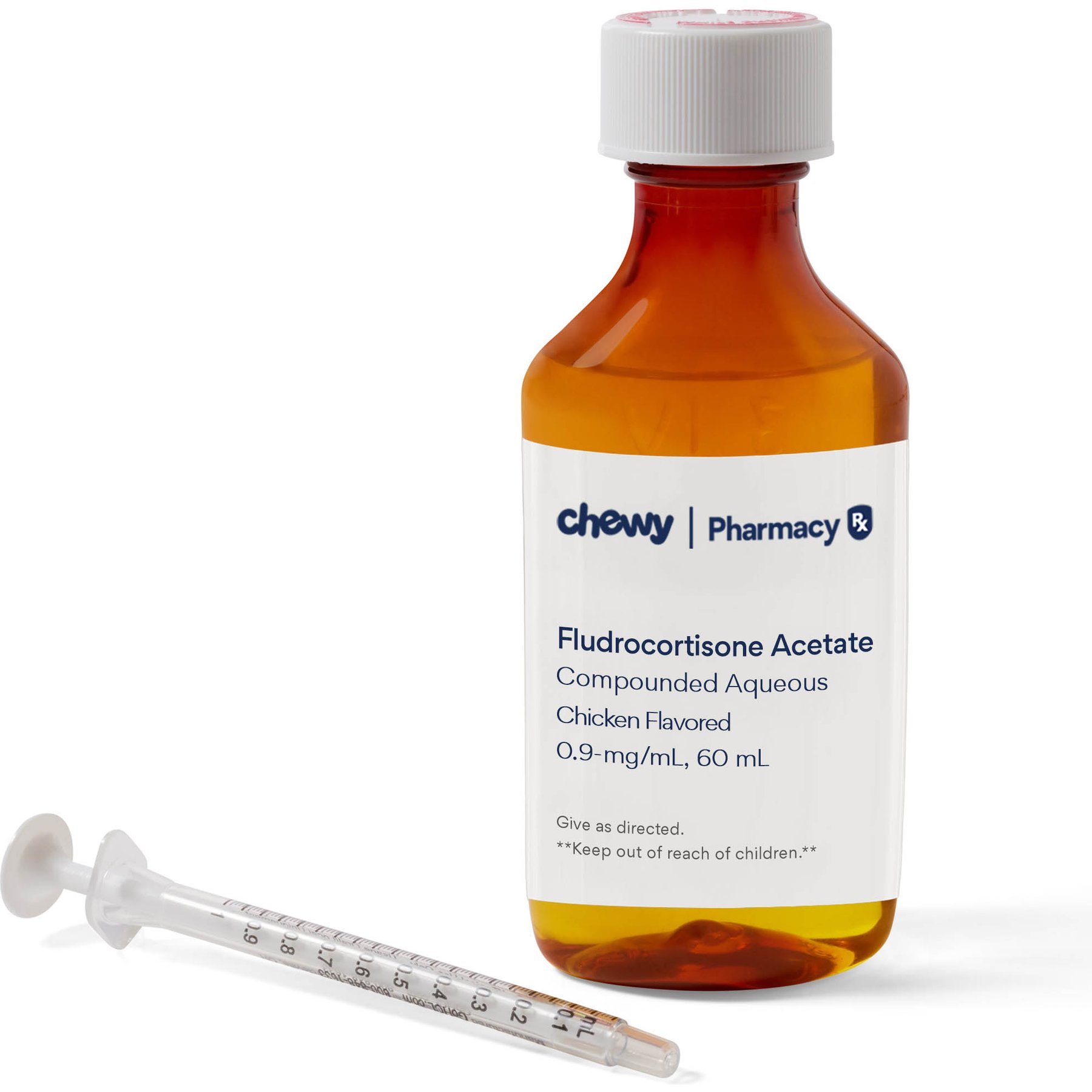Fludrocortisone Acetate Compounded Chicken Oral Oil Suspension, 0.9 mg/mL, 60 mL for Veterinary use