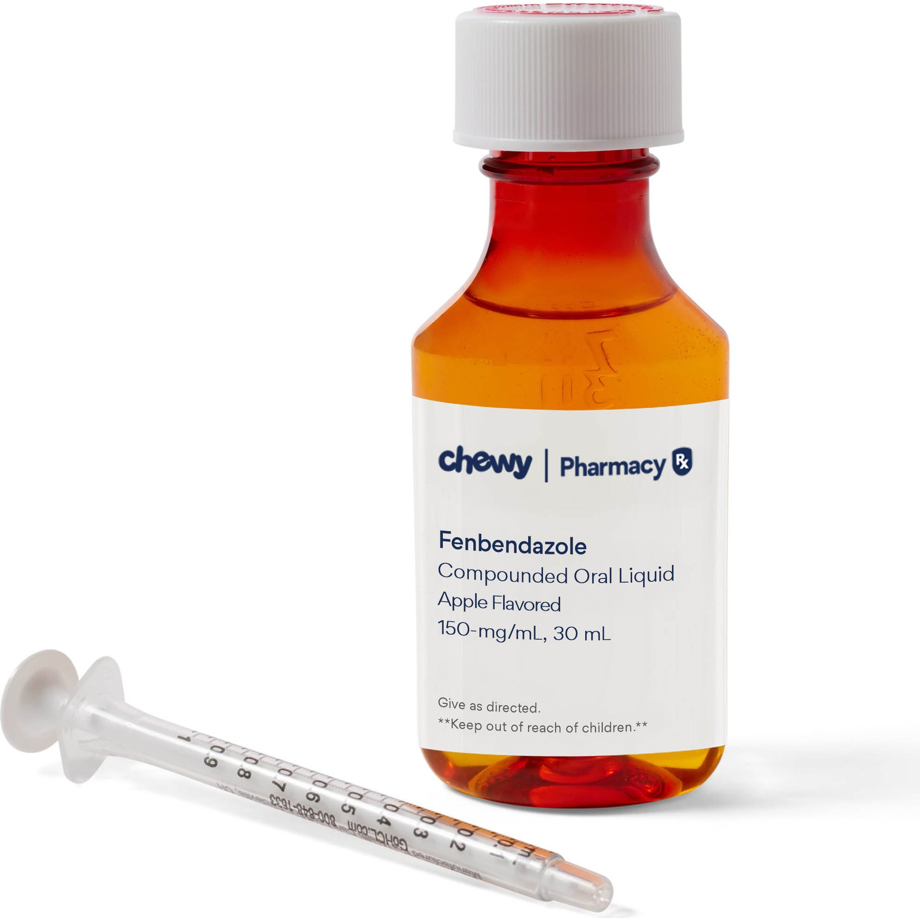 Fenbendazole Compounded Apple Oral Oil Suspension, 150 mg/mL, 30 mL for Veterinary use