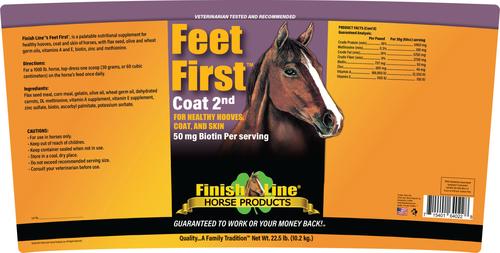 Show full view: Finish Line Feet First Skin, Coat & Hoof Care Powder Horse Supplement, 22.5-lb tub slide 2 of 3