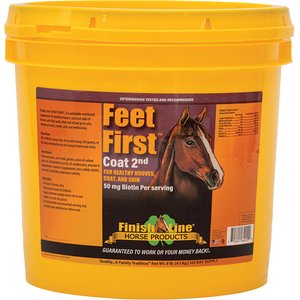 Finish Line Feet First Skin, Coat & Hoof Care Powder Horse Supplement, 9-lb tub