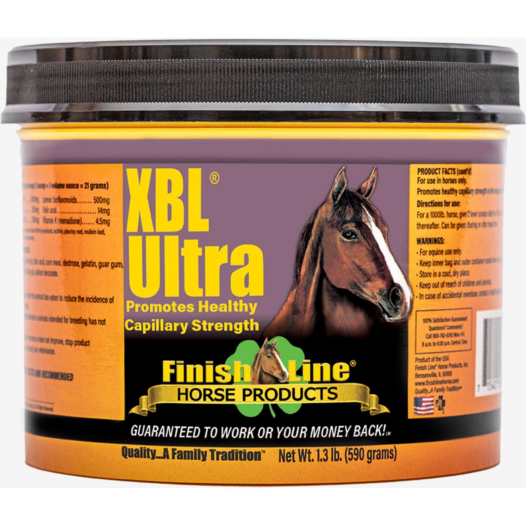 Finish Line XBL Horse Supplement, 1.3-lb bag