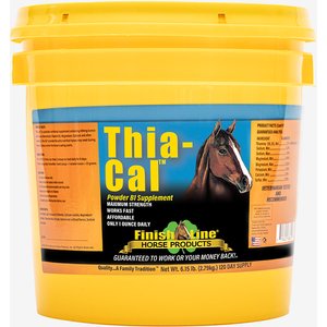 Finish Line Thia-Cal Liquid B1 Calming Powder Horse Supplement, 6.15-lb tub