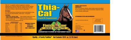 Show full view: Finish Line Thia-Cal Liquid B1 Calming Liquid Horse Supplement, 128-fl oz bottle slide 2 of 5