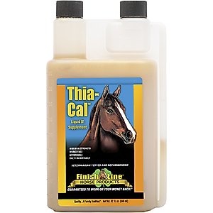 Finish Line Thia-Cal Liquid B1 Calming Liquid Horse Supplement, 32-fl oz bottle