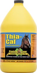 Finish Line Thia-Cal Liquid B1 Calming Liquid Horse Supplement, 128-fl oz bottle