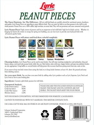 Show full view: Lyric Peanut Pieces Wild Bird Food, 15-lb bag slide 2 of 10