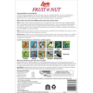 Lyric Fruit & Nut High Energy Mix Wild Bird Food, 20-lb bag