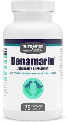 Show full view: Nutramax Denamarin with S-Adenosylmethionine & Silybin Chewable Tablets Liver Supplement for Dogs, 75 count slide 3 of 13