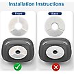 Show in main carousel: Casfuy W8 & W7 Pet Water Fountain Replacement Filters & Sponges, White, 4 count slide 5 of 7