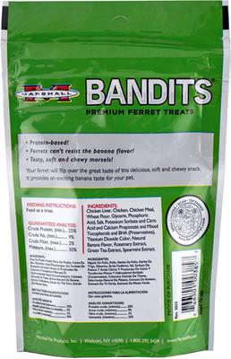 Show full view: Marshall Bandits Premium Banana Flavor Ferret Treats, 3-oz bag slide 3 of 10
