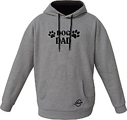 ISlide Dog Dad Hoodie, Grey, Large