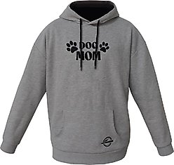 ISlide Dog Mom Hoodie, Grey, X-Large