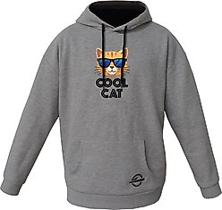 ISlide Cool Cat Hoodie, Grey, Small