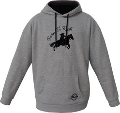 ISlide Born To Ride Hoodie, Grey, XXX-Large