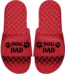 ISlide Dog Dad Slides, Red, W14 / M13