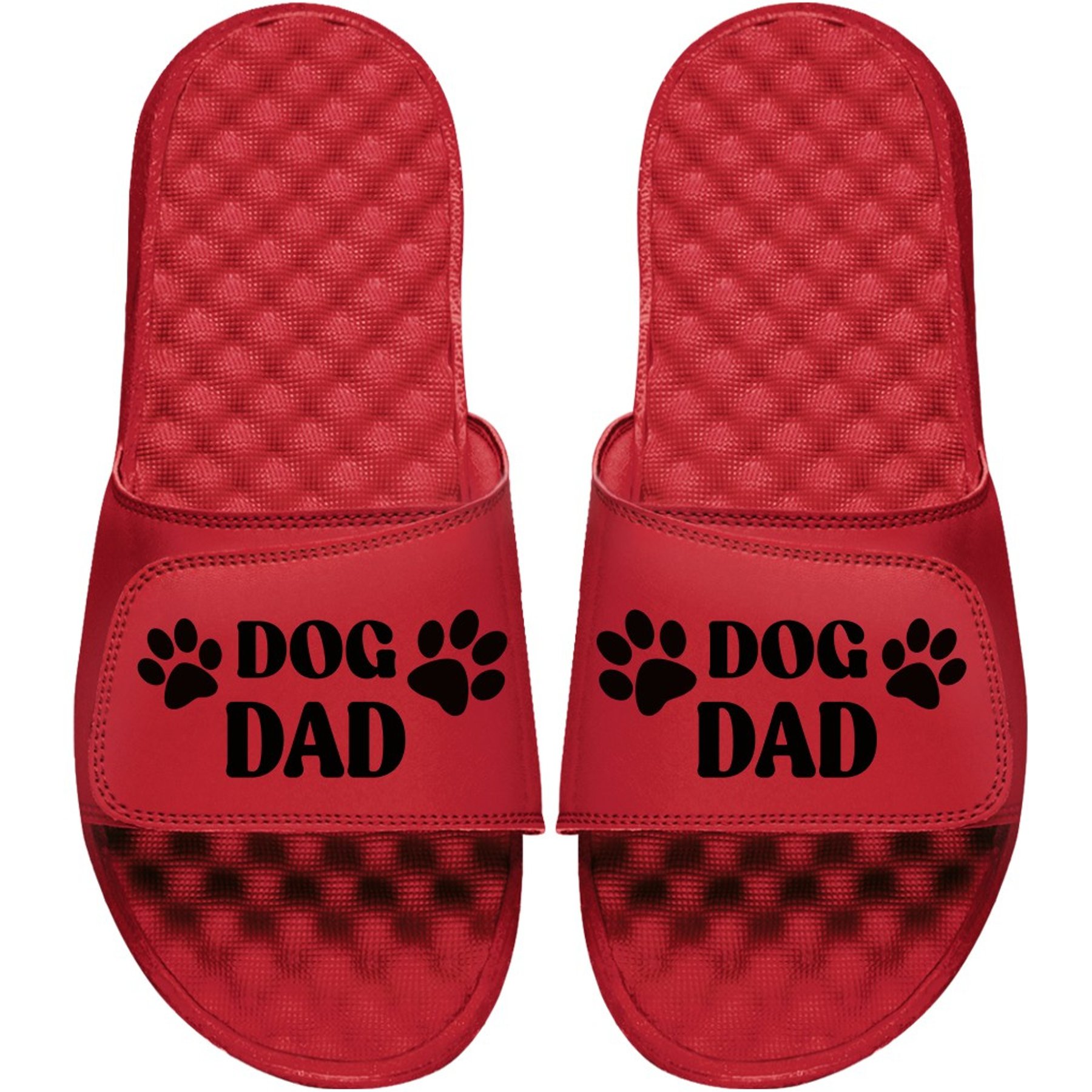 ISlide Dog Dad Slides, Red, W6 / M5