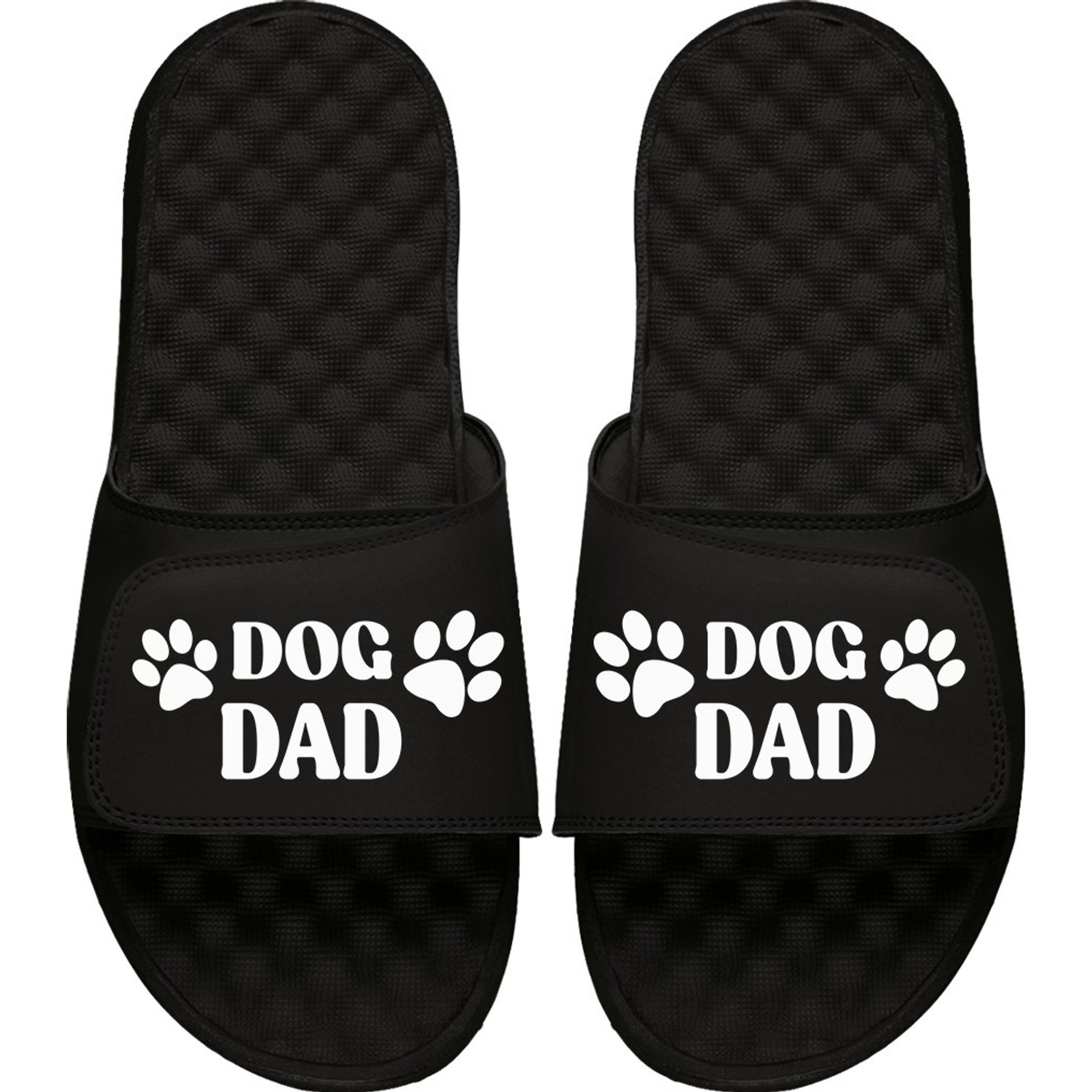 ISlide Dog Dad Slides, Black, W9 / M8
