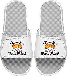 ISlide Furry Friend Slides, Great White, W6 / M5