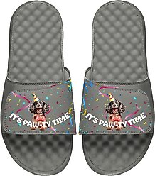 ISlide Pawty Time Slides, Grey, W14 / M13