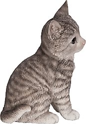 Hi-Line Gift Sitting Kitten Statue, 8-in, Gray & White slide 2 of 7