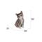 Show in main carousel: Hi-Line Gift Sitting Kitten Statue, 8-in, Gray & White slide 7 of 8