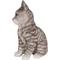 Show in main carousel: Hi-Line Gift Sitting Kitten Statue, 8-in, Gray & White slide 3 of 8