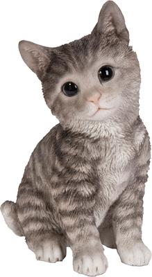 Show full view: Hi-Line Gift Sitting Kitten Statue, 8-in, Gray & White slide 2 of 8