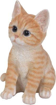 Show full view: Hi-Line Gift Sitting Kitten Statue, 8-in, Orange slide 3 of 6