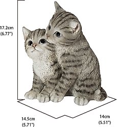 Hi-Line Gift Hugging Kittens Statue, 6.77-in, Gray slide 2 of 7