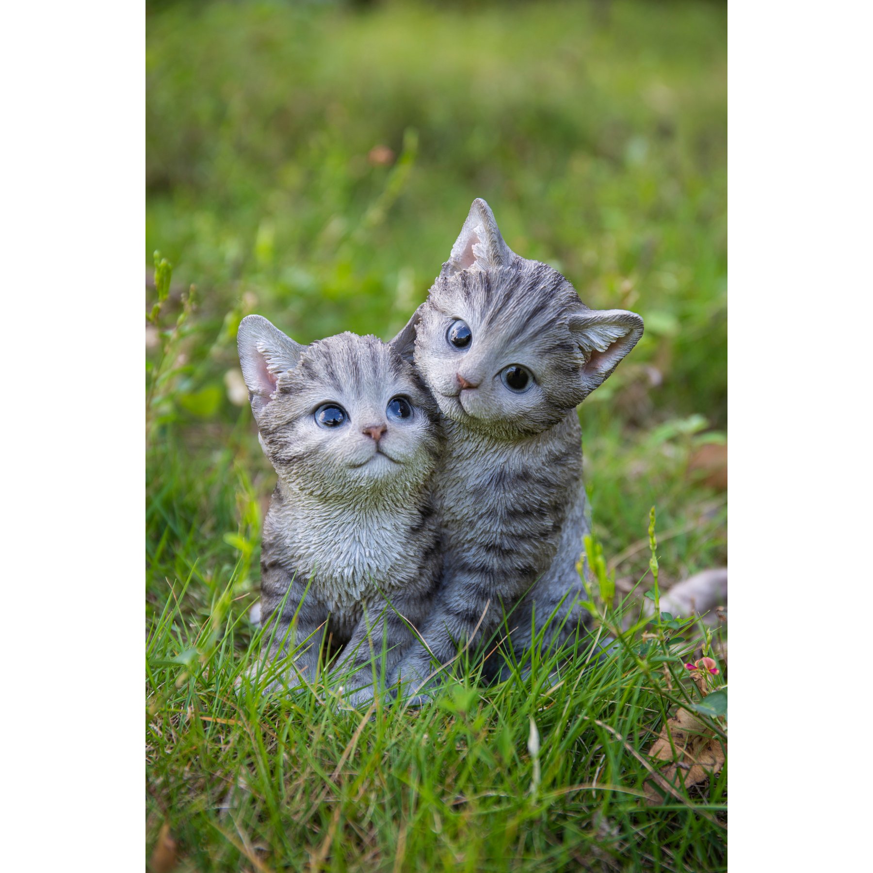 Hi-Line Gift Hugging Kittens Statue, 6.77-in, Gray