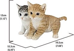 Hi-Line Gift Kittens Sitting Together Cat Statue, Multicolor, 5.12-in slide 2 of 7