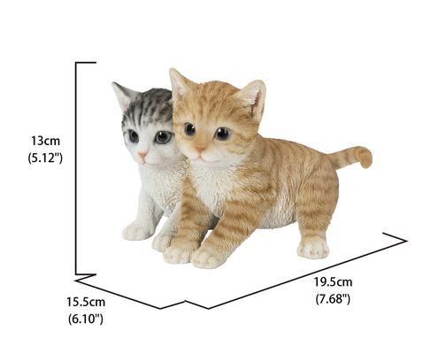 Show full view: Hi-Line Gift Kittens Sitting Together Cat Statue, Multicolor, 5.12-in slide 7 of 8