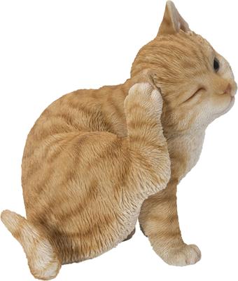 Show full view: Hi-Line Gift Cat Scratching Ear Cat State, Orange & White, 6.7-in slide 5 of 8