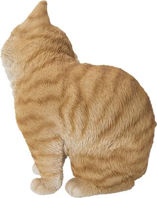 Show full view: Hi-Line Gift Cat Scratching Ear Cat State, Orange & White, 6.7-in slide 3 of 8