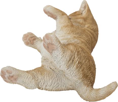 Show full view: Hi-Line Gift Laying Down Cat Statue, Orange & White, 3.15-in slide 3 of 7