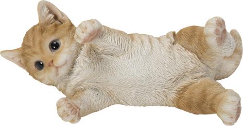 Show full view: Hi-Line Gift Laying Down Cat Statue, Orange & White, 3.15-in slide 2 of 7