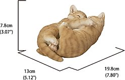 Hi-Line Gift Sleeping Couple Cat Statue, 3-in, Orange slide 2 of 7