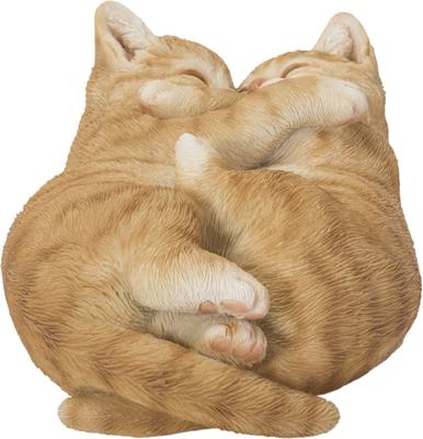 Show full view: Hi-Line Gift Sleeping Couple Cat Statue, 3-in, Orange slide 2 of 8