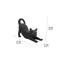 Show in main carousel: Hi-Line Gift Stretching Cat Statue, 9.37-in, Black slide 8 of 8