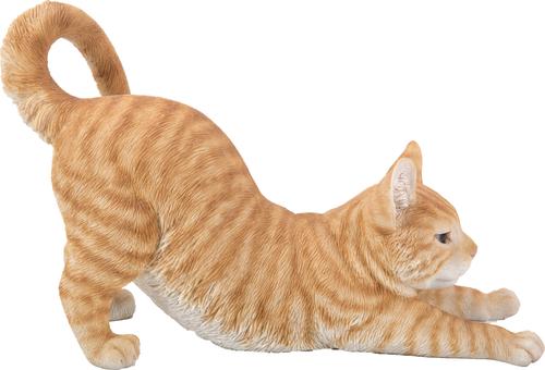 Show full view: Hi-Line Gift Stretching Cat Statue, 9.37-in, Orange slide 5 of 8