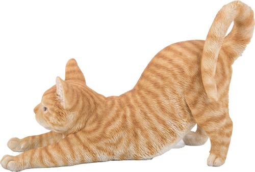 Show full view: Hi-Line Gift Stretching Cat Statue, 9.37-in, Orange slide 3 of 8